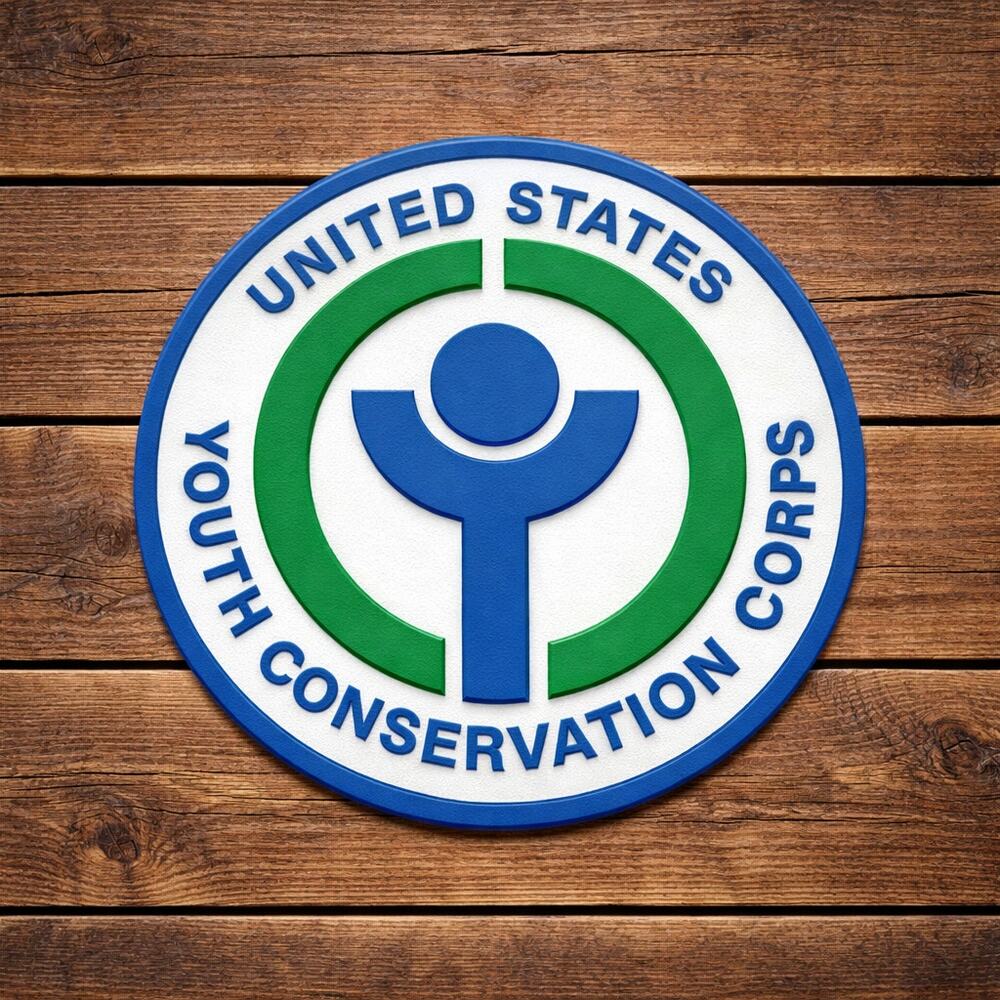 United States Youth Conservation Corps Sign Badge Plaque US YCC